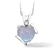 Created Opal and Diamond Pendant
