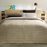 Suedette bed spread beige 150x150