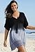 swimsuitsforall Women's Black Ombre Crochet Dress