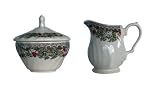 Churchill China Seasons Greetings Multi Colors - Creamer & Covered Sugar