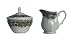 Churchill China Seasons Greetings Multi Colors - Creamer & Covered Sugar