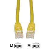 (5 PACK) 50 Feet RJ45 CAT 6E 550Mhz Molded Network Cable - Yellow
