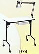 Pibbs 974 Manicure Table with Lamp