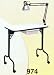 Pibbs 974 Manicure Table with Lamp