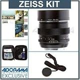 Zeiss 50mm f/2.0 Makro Planar ZE Manual Focus Macro Lens Kit, for Canon EOS SLR Cameras, with Tiffen 67mm Photo Essentials Filter Kit, Lens Cap Leash, Professional Lens Cleaning Kit,