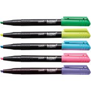 Staples® Hype!TM Pen-Style Highlighters, Chisel Tip, Assorted Colors, Pack of 6