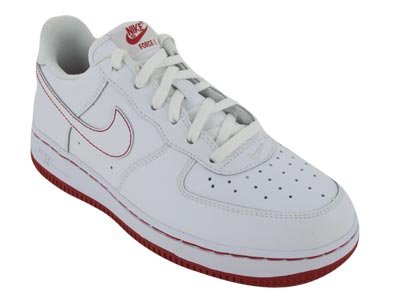 Nike Kids NIKE FORCE 1 (PS) BASKETBALL SHOES 1.5 (WHITE/VARSITY RED)