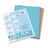 Tru-Ray Bright Construction Paper, 9 x 12, 10 Assorted Colors, 50-Sheet Pack - Same Day Shipping (orders by 3 pm), Next Day Delivery (in most cases)