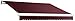 Awntech 12-Feet MAUI EXE Model Manual Retractable Awning, 12-Feet Wide by 10-Feet Depth, Burgundy