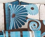 Choppy Blue Pillow