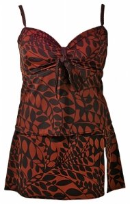Brazilian Groove Two Piece Plus Size Skirtini Swimsuit by Marigo - Women's Swimwear Plus Size Swimsuit