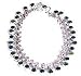 Anklets Silver Gemstone Indian Style 80.50 gms. 10  (ganklt003)