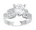 1.16Ct. 14K.White Gold Round Brilliant Diamond Engagement Ring