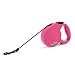 Flexi Retractable 10-Foot Mini Cord Dog Leash, Pink
