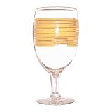 Fiesta Sunflower Stripe 16-ounce Glass Goblet by Fiesta