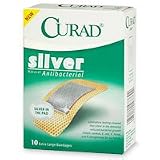 Curad Silver Extra Large Bandages - 10 ea