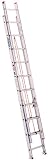 Werner D1124-2 24-Foot 200-Pound Duty Rating Aluminum Flat D-Rung Extension Ladder