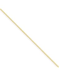 14k Yellow gold .6mm Solid Polished Cable Chain