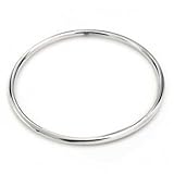 Bling Jewelry 925 Sterling Silver Stackable Bangle Bracelet 8.5 Inch