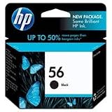 HP 56 Black Ink Cartridge in Retail Packaging (C6656AN#140)