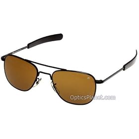 AO Original Pilot Sunglass 52 mm, Black Model: Original Pilot, 52mm, Black, Wire Spatula, True Color Model 30030