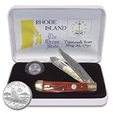 Coin Collecting U.s. Mint Quarter Rhode Island State Coin And Knife Set.