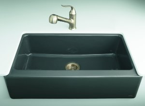 Kohler Dickinson K 6546 4U 96 Kitchen Apron Front Sinks Biscuit
