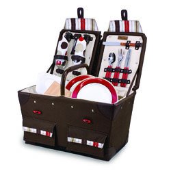 Picnic Basket for 2 with Blanket - Moka