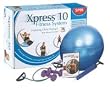 SPRI X10-R Xpress10 Min Weight Loss Kit with DVD, Green Xertube, 2lb Hand Weights, 65cm Ball and Pump