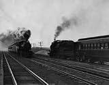Long Island #822 passes #835 train RR