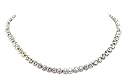 Le BIJOU Tennis-Collier made with CRYSTALLIZED TM - Swarovski Elements, 42 + 2,5 cm, crystal - LIEFERUNG IM SCHMUCKBEUTEL