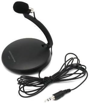 VIAS Desktop / Lavalier microphone with tie-clip, folding microphone base, foam windscreen and carrying pouch. Skype, MSN, videoconferencing, gaming, dictation, karaoke, vocal recording.