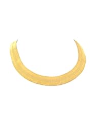 Ladies 10K Yellow Gold Herringbone Chain Necklace 24"
