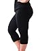 Women's Modal Plus Size Lightweight Breathable Super Soft Basic Capri Leggings