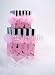 Wallmonkeys Peel and Stick Wall Decals - Pink Present Boxes with Fur Trim - Removable Graphic