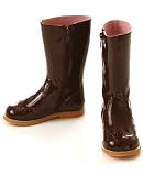 : L'Amour Patent Brown Tall Boots