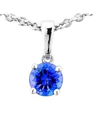 Tanzanite.com Tanzanite and Diamond Pendant .75 TCW