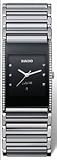 31ETpSyksvL. SL160  Rado Watches Rado Integral Platinum Tone Ceramic with Diamond and Diamond Hour Markers Mens Watch