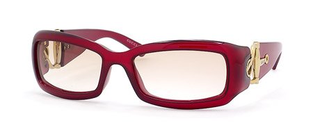Click here to buy GUCCI GG 2943 S CMH SHINY RED OPAL GRAY GRADIENT PLASTIC SUNGLASSES..