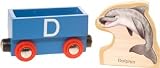 Wooden Alphabet Train : D (Dolphin)