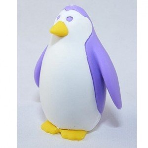 Purple Penguin Eraser