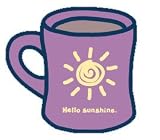 LIFE IS GOOD HELLO SUNSHINE DINER MUG - O/S - PURPLE