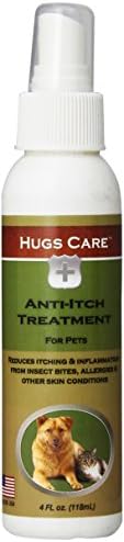 Hugs Care Antibacterial Anti-Itch Spray for Pets, 4-Ounce