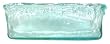 Spanish Recycled Textured Glass Herb Rectangle Bowl 10 1/2"x4 1/2"x 3 3/4"H