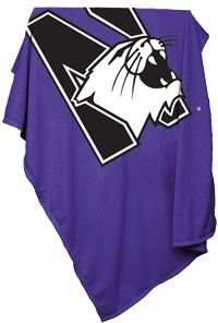 Northwestern Sweatshirt Blanket by Logo Chair Company
