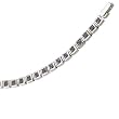 14K White Gold Princess Cut Amethyst Fashion Bracelet