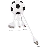 BAKTH 3 in 1 Data Cable for Smartphones and Tablets Black