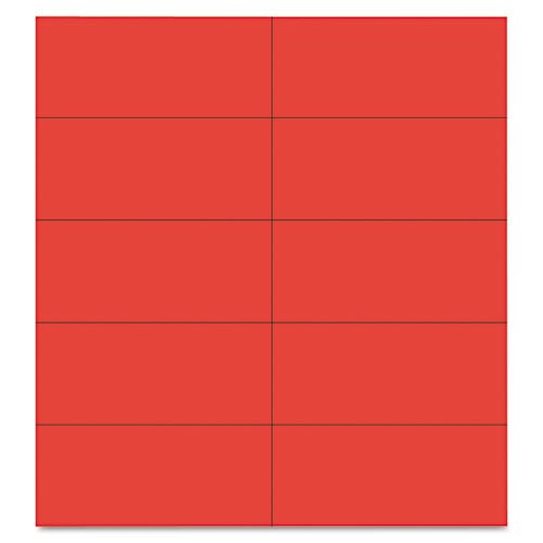 Master Vision FM2404 Dry Erase Magnetic Tape Strips, Red, 2