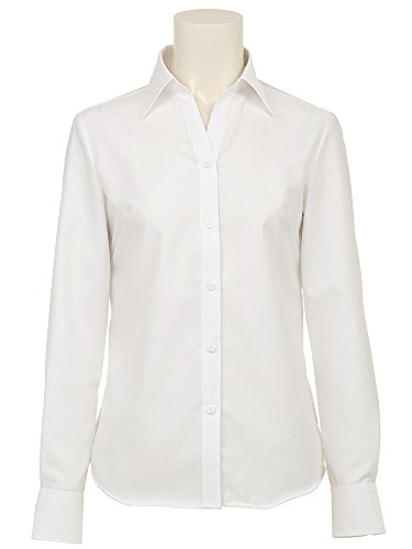 (ザ・スーツカンパニー) Easy Care Blouse スキッパーカラー（形態安定） 無地 ホワイト