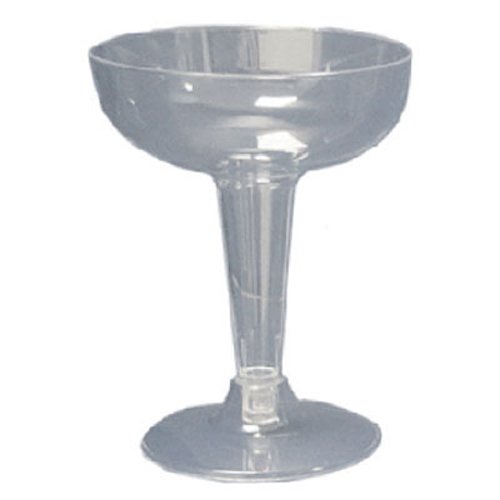 Value Clear Plastic 4 ounce Champagne Glasses (120 count)
